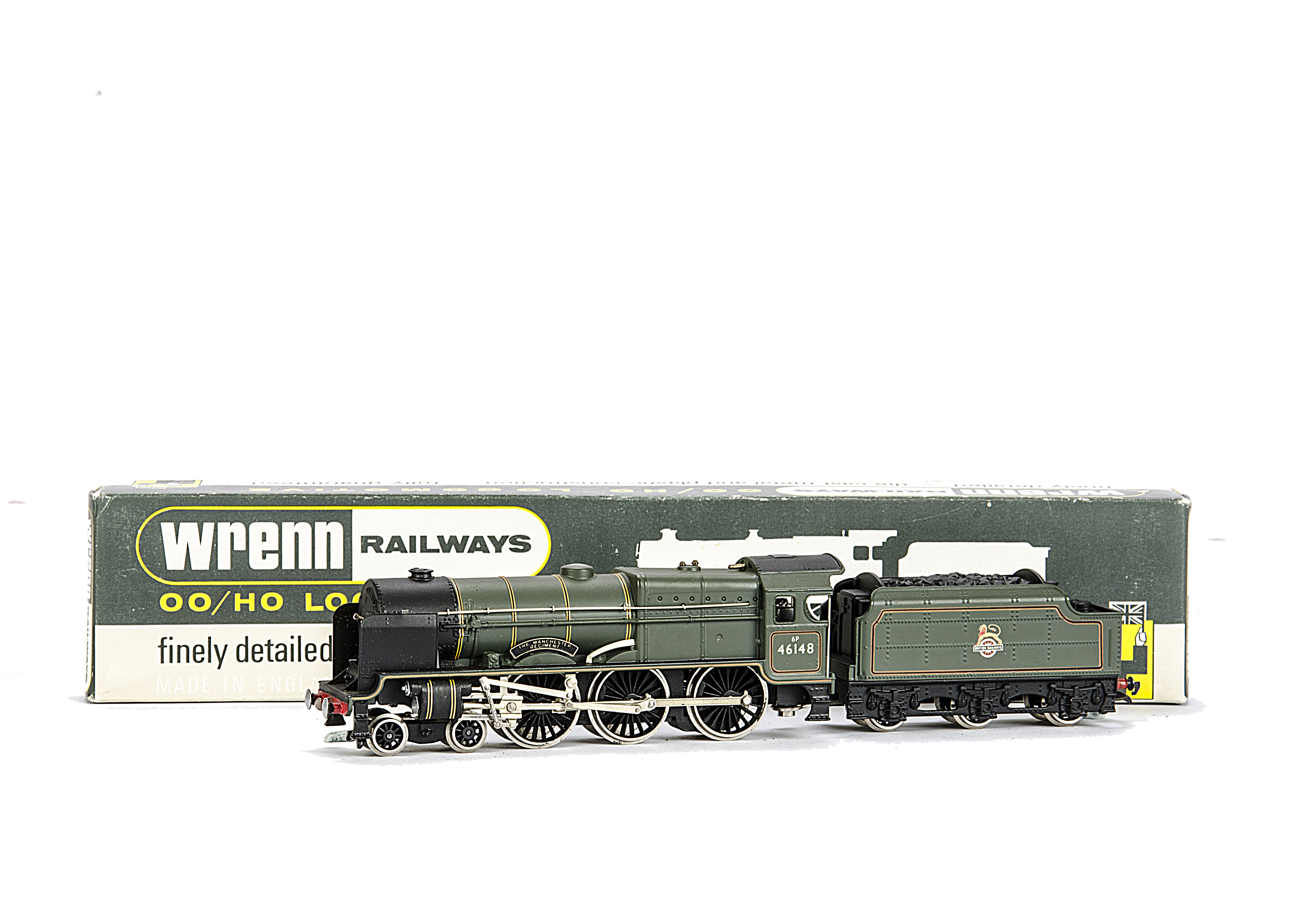 A rare Wrenn 00 Gauge W2262A/5P Royal Scot Class BR 'The Manchester Regiment' 5 Pole Motor