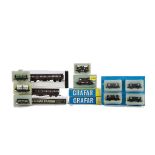 Graham Farish N Gauge LMS Coaching Stock and Peco Wagons, including five LMS bogie coaches and