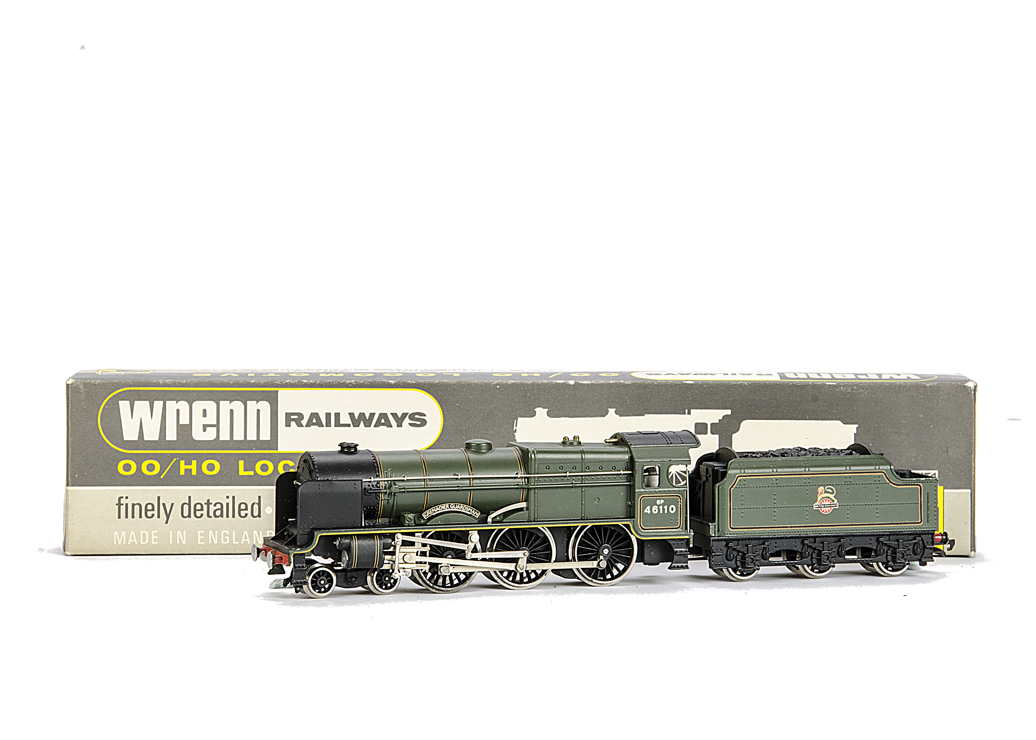 A Wrenn 00 Gauge W2262 Royal Scot Class BR 'Grenadier Guardsman' Locomotive and Tender Running