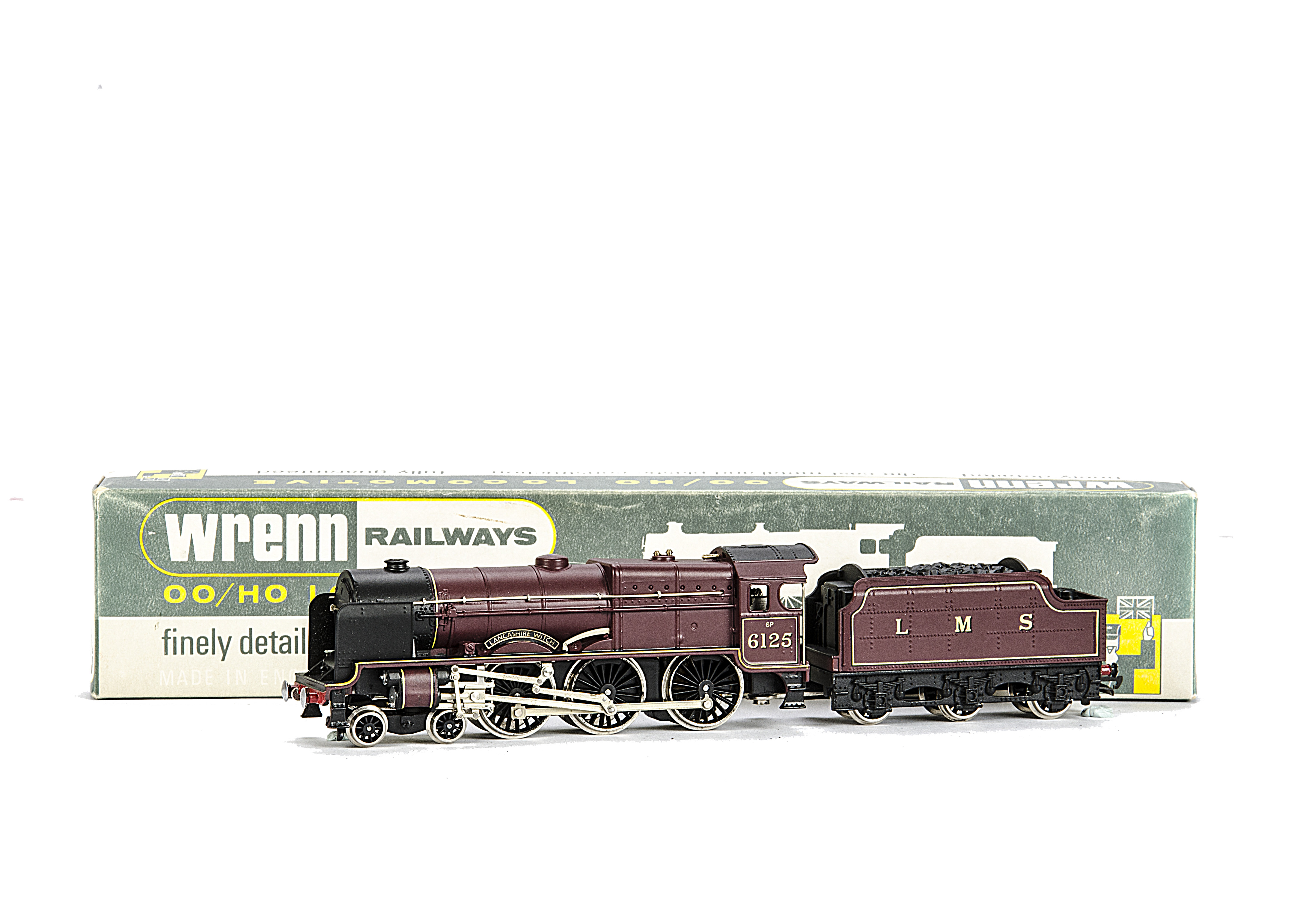 A rare Wrenn 00 Gauge W2274/5P Royal Scot Class LMS 'Lancashire Witch' 5 Pole Motor Locomotive and