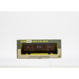 Rare Wrenn 00 Gauge Wagons, W5053 BR Brown Utility Van x 2, one with the anomaly of missing