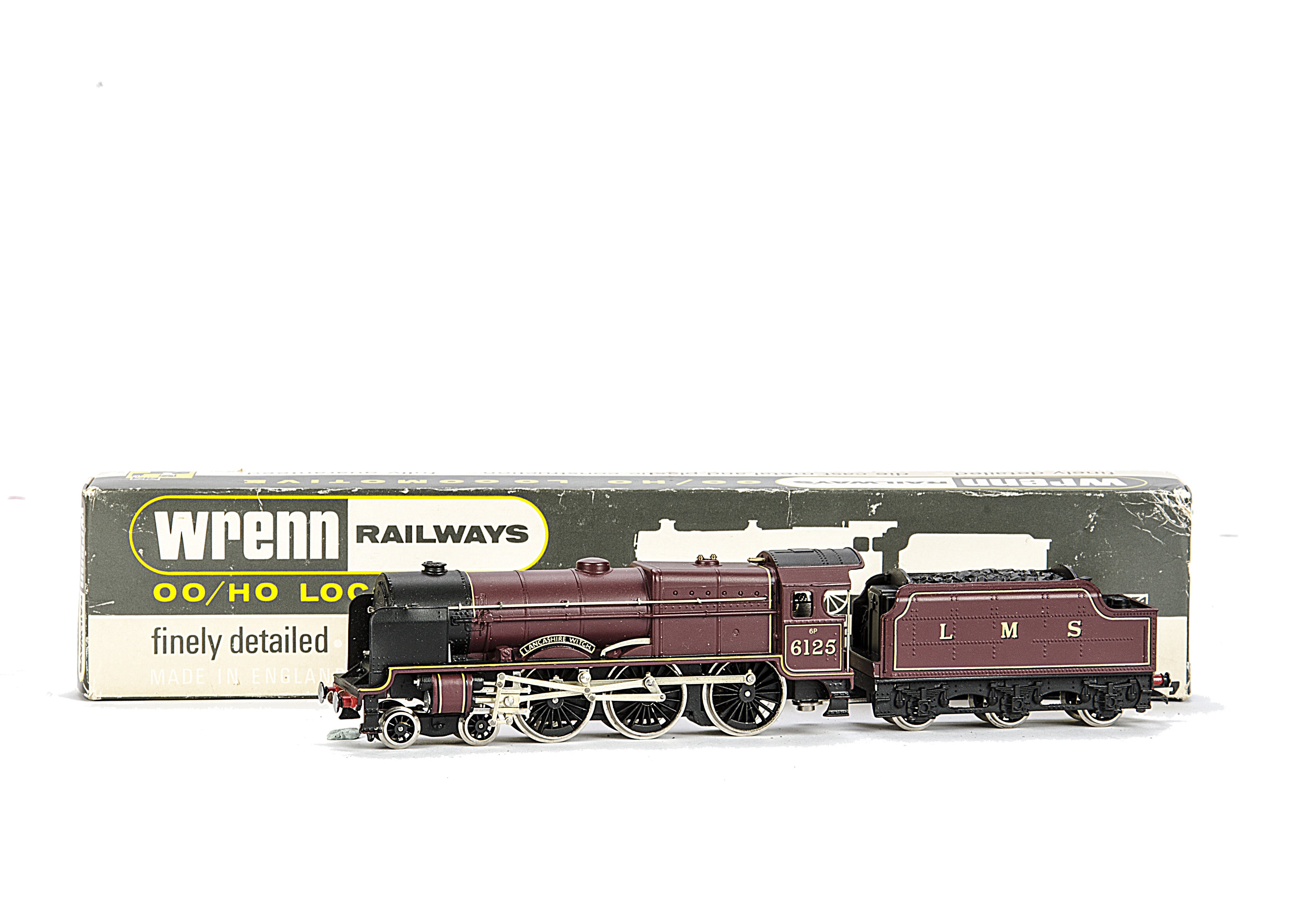 A rare Wrenn 00 Gauge W2274/5P Royal Scot Class LMS 'Lancashire Witch' 5 Pole Motor Locomotive and