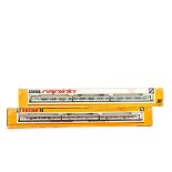 Arnold Rapido N Gauge DB Electric Multiple-Unit Sets, ref 2950, each a 3-car unit, one in grey/red