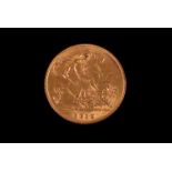 A George V half Sovereign, dated 1913, VF, approx 4g