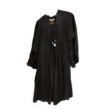 A set of 20th century barrister's robes, together with short wig and white bib (4)