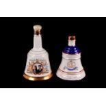Four Bells Bell shaped decanters, including; two Princess Eugenie commemorative examples, Princess