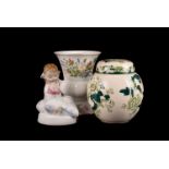 A collection of ceramics and glass, comprising Carltonware, Royal Dux, Mason's, Thomas Webb