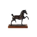 Belinda Sillars (20th century), a fine limited edition bronze equestrian sculpture, Dressage