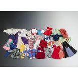 A quantity of Sindy clothes: including Cape, Barn Dance, Nostalgia, Flying Wheels bag, skates and