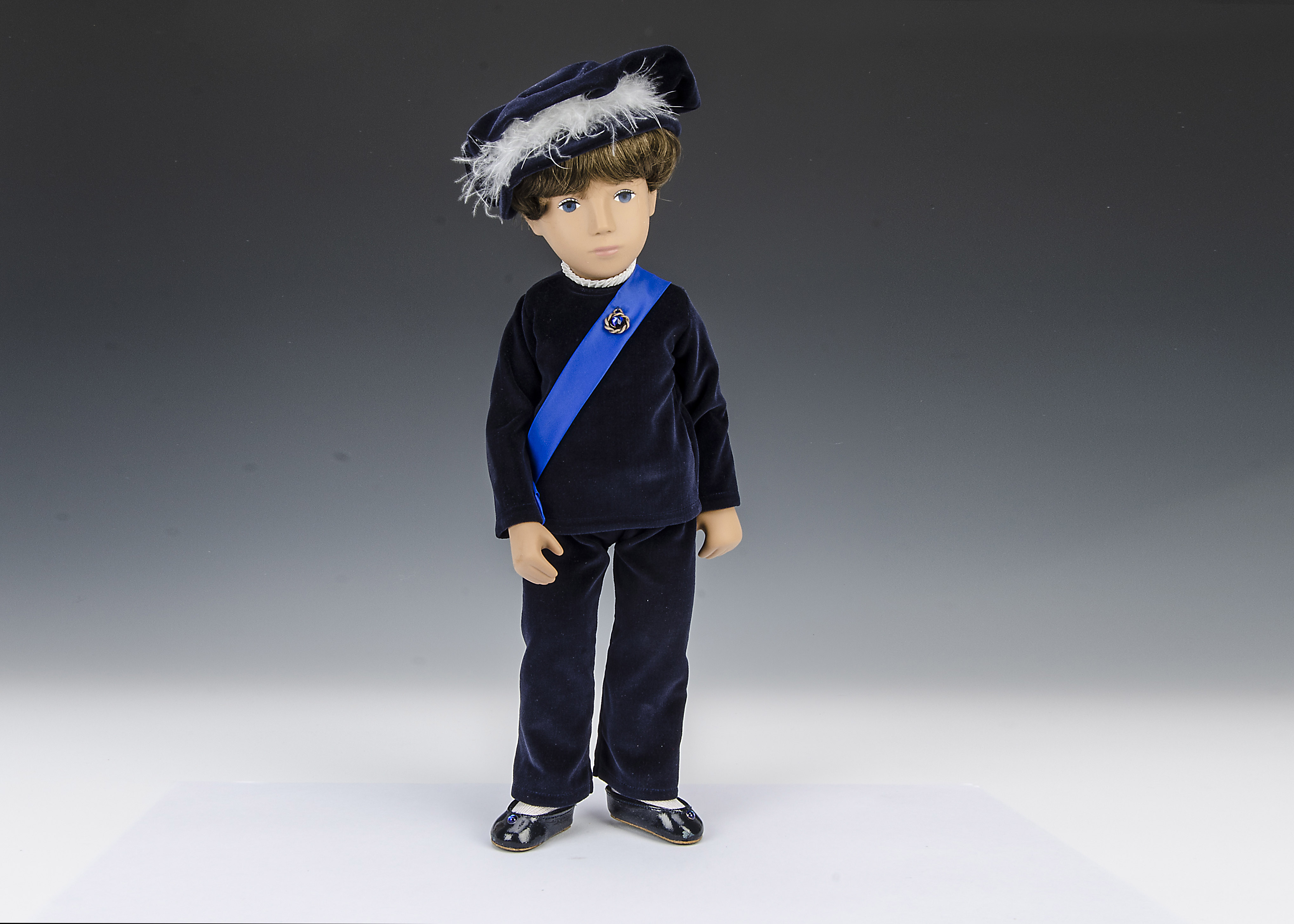A Trendon Limited Edition Sasha doll Prince Gregor, 1985, with light brown hair, dark blue eyes,
