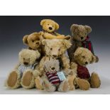 Seven Artist and Collectable Teddy Bears: a Pam Howells Bears that are Special, two Tamella Bears by