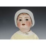 A Kämmer & Reinhardt 126 flirty-eyed baby boy doll, with brown sleeping eyes, trembling tongue,