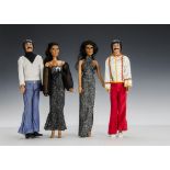 Mego Corps Sonny and Cher 1976: Cher in a black and silver halter neck dress and a similar