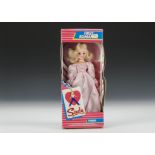 A Pedigree First Romance Sindy, No.42019, 1985, with blonde hair, pink and lace dress, in original