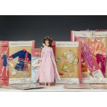 Palitoy Tressy clothes in packaging: comprising Trouser Wowser, Spring Flower, Red, White & Blue,