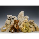 Five Artist Teddy Bears: comprising Esau with silver collar by Chapple Bears - 113?4in. (30cm.)