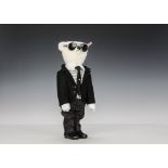 A Steiff Limited Edition Karl Lagerfeld Teddy Bear, 1981 of 2500, dressed in outfit designed by