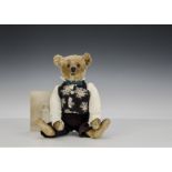 Tedds, an early Steiff teddy bear with provenance, circa 1912, with blonde mohair, black boot button