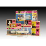 Pedigree Sindy Accessories: Sindy Home (single storey room settings), Bedside Table and Chair,