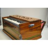 Miniature Organ, homemade bellow measuring 14" x 8" x 6"