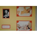 Patsy Kensit, two glamour mounted photographs plus a signed black and white photograph