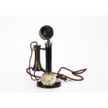 Candlestick telephone: No.156 No. 4, with earpiece and dial