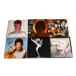 David Bowie, twelve albums UK issues, Aladdin Sain (with insert), Diamond Dogs, The World Of David