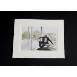 Four Autographed Mounted Photographs, Rod Stewart (with provenance), Mick Jagger, Keith Richards &