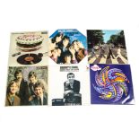 Various Albums, twelve including The Beatles, The Rolling Stones, The Move and others various