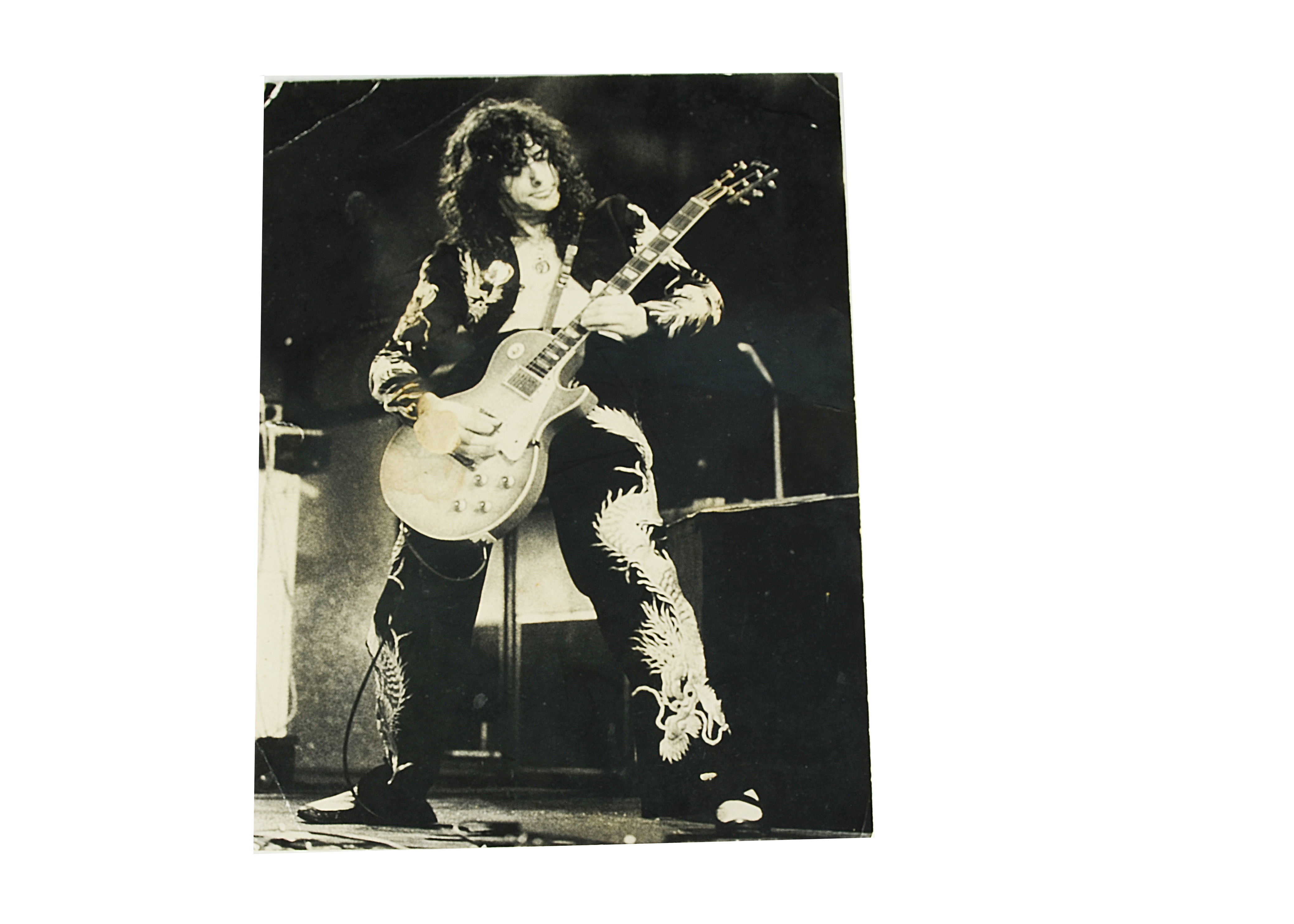 Led Zeppelin, five photographs believed to be contemporary silver gelatine prints from the period - Image 5 of 6