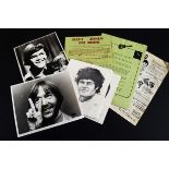 The Monkees, small collection of related ephemera, Davy Jones Pic Book order form, four prints of