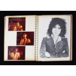 Marc Bolan / T.Rex, an album of photographs, amateur and professional including ten 10"x8" silver