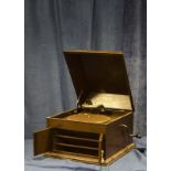 Table grand gramophone: an HMV Model 103 with No. 4 soundbox, in oak case (lid hinge replaced)