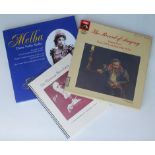 Vinyl box sets: Melba, Her First Recordings, with leaflet and CD; The Record of Singing, Vol 4, 1939