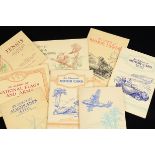 Cigarette Cards, Mixture, stuck in original albums Players International Air Liners and Tennis, also