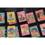 Trade Cards, Football, A & BC Footballers (black back, rub coin) 2 sets, no's 1 -84 complete, (gen