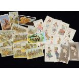 Cigarette & Trade Cards, Mixture, a quantity of loose cards, mixed Manufactures, genres and