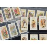 Cigarette Cards, Mixture, Abdulla's Old Favourites and Gallaher's Wild Flowers together with Lambert