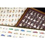 Cigarette Cards, Mixture, three various sized framed sets to include Players Motor Cars 2nd