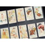 Cigarette Cards, Beauties, Albert Baker Beauties of All Nations part set (vg)(19 cards)