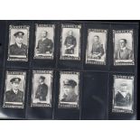 Cigarette Cards, Military, from Copes VC & DSO Naval & Flying Heroes 8 unnumbered cards and 1