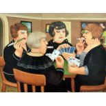 Beryl Cook, reproduction Limited Edition print entitled 'Bridge Party', signed to lower right by