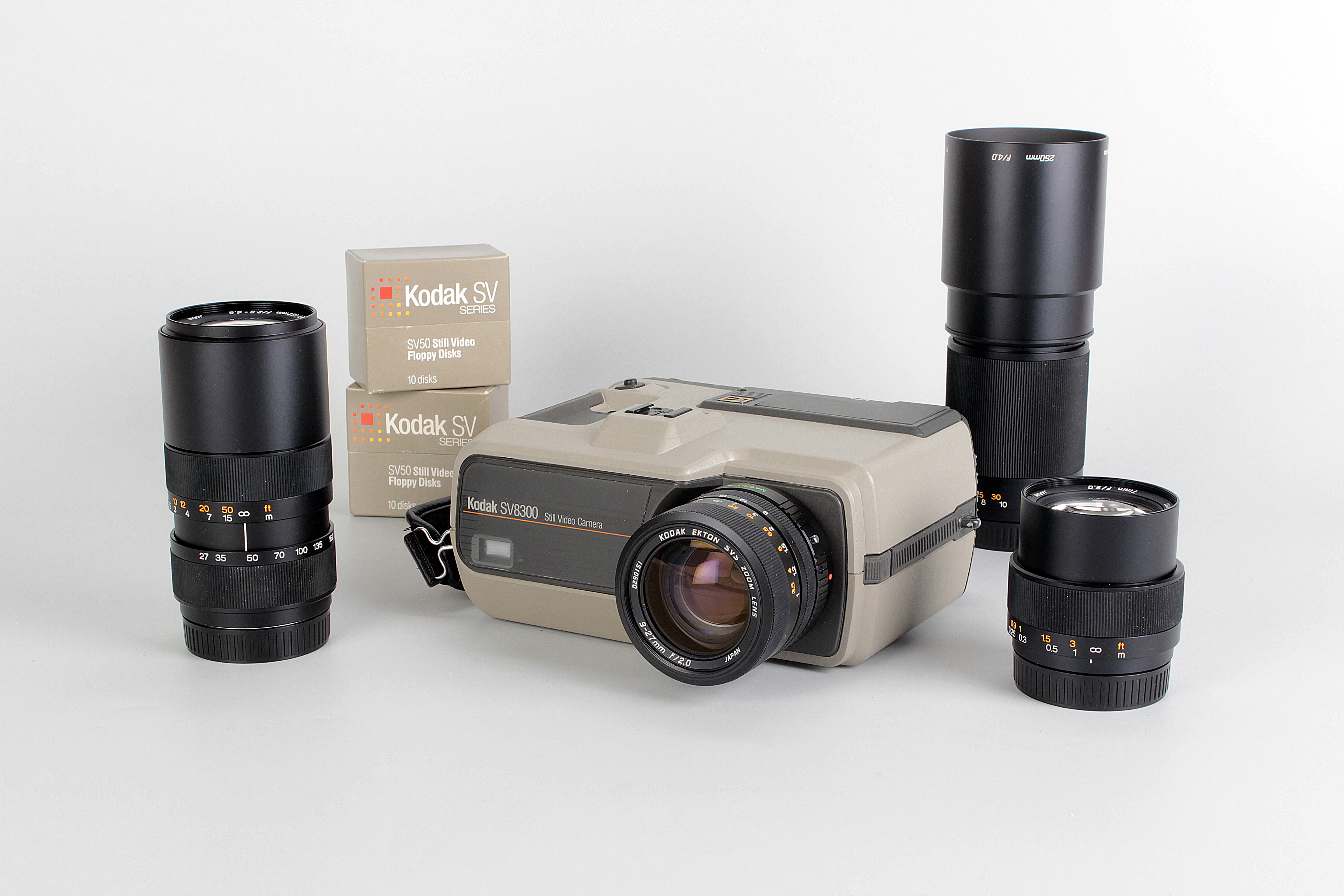 A Prototype Kodak SV8300 Digital Camera, no serial number, with Kodak Ekton SVS f/2.0 7mm lens,