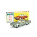 A Corgi Toys 241 Chrysler Ghia L.6.4, metallic sage green body, cream interior, spun hubs, in