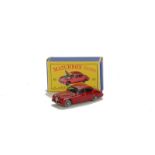 Matchbox Lesney 1-75 Series MB-65b Jaguar 3.8 Saloon, red body, GPW, in type D box, E, box VG-E