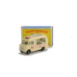 Matchbox Lesney 1-75 Series MB-47b Commer Ice Cream Van, white body, ‘Lord Neilson’ decal, BPW, in