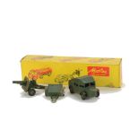 A rare Kemlow Master Model Army Field Gun Set, comprising Armoured Quad, Limber and Field Gun, in