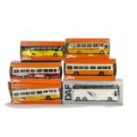 Tekno Coaches, 851 Scania CR 76 (3), first “Faxe Koral” livery, second orange lower body, cream