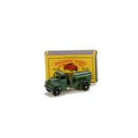 Matchbox Lesney 1-75 Series MB-71a Austin Water Tanker, gloss green body, BPW, in type B box, VG,