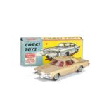 A Corgi Toys 245 Buick Riviera, metallic gold body, red interior, spoked hubs, in original box, E,